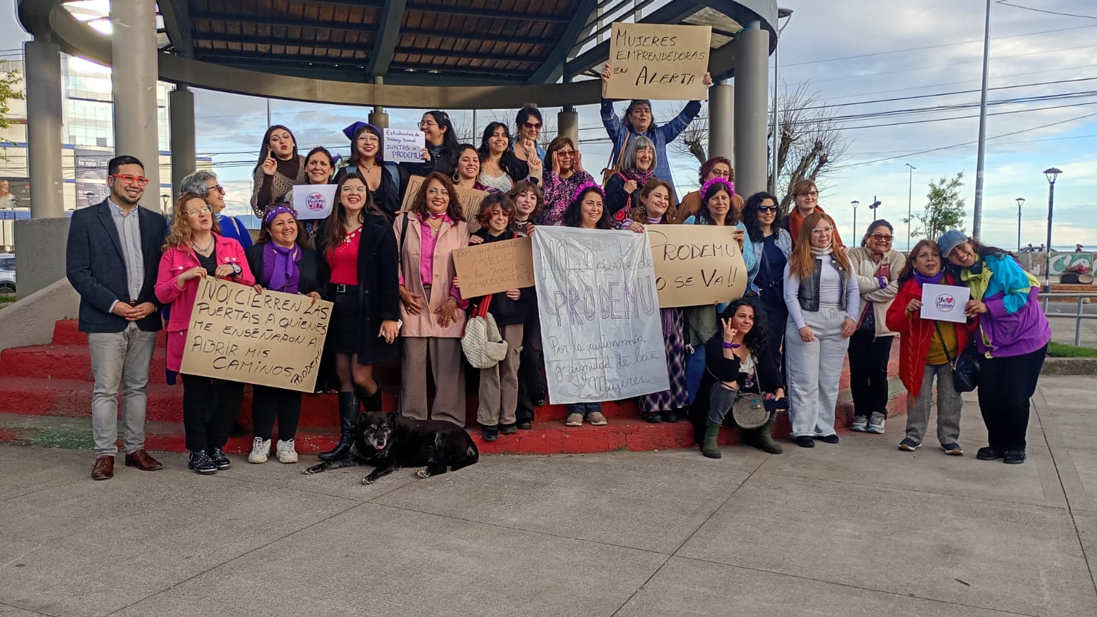Mujeres se movilizaron en Puerto Montt tras el anuncio de cierre de la Fundación PRODEMU